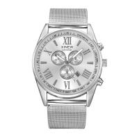 Uhrenarbänder für Frauen, Edelstahl, mit Zinklegierung Zifferblatt & Glas, plattiert, keine, 42x9mm, Länge:ca. 7.6length_unit , verkauft von PC