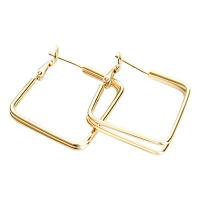 Zinc Alloy Hoop Earring, gold color plated, for woman 