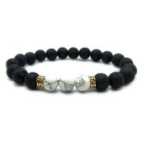Lava Bracelet, with Zinc Alloy, gold color plated & Unisex & anti-fatigue, 8mm Approx 7 Inch 