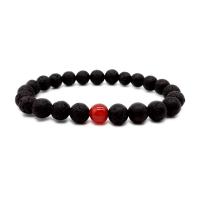 Lava Bracelet, with Gemstone, Unisex & radiation protection 8mm Approx 7 Inch 