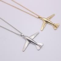 Zinc Alloy Sweater Chain Necklace, Airplane, plated, oval chain & for woman Approx 24 Inch 