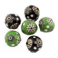 Indonesia Beads, with Zinc Alloy, antique silver color plated Approx 1mm 