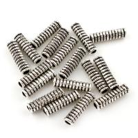 Zinc Alloy Tube Beads, antique silver color plated, lead & cadmium free Approx 2mm 