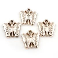 Stainless Steel Animal Pendants, Butterfly, light gold color plated Approx 1mm 