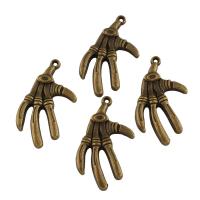 Zinc Alloy Jewelry Pendants, Claw, antique bronze color plated Approx 1mm 