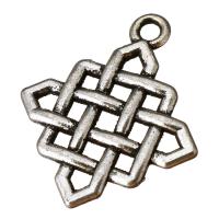 Zinc Alloy Jewelry Pendants, antique silver color plated Approx 2mm 