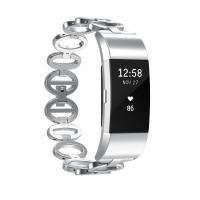 ステンレス 時計のバンド, メッキ, Fitbit チャージ 2 & 男性用, 無色, 18mm, 長さ:約 7.4 インチ, 売り手 パソコン