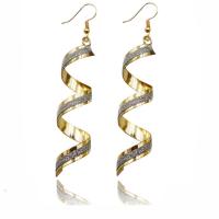 Zinc Alloy Drop Earring, plated, for woman & frosted 80mm 