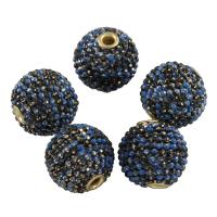 Brass Jewelry Beads, Round, gold color plated, nickel, lead & cadmium free, 16mm Approx 1mm 