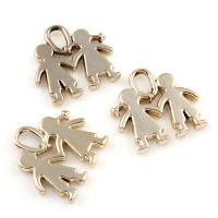 Character Shaped Zinc Alloy Pendants, Cartoon, light gold color plated, lead & cadmium free Approx 