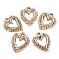 Zinc Alloy Heart Pendants, Flat Heart, light gold color plated, lead & cadmium free Approx 1mm 