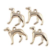 Zinc Alloy Animal Pendants, Dog, light gold color plated, lead & cadmium free Approx 1mm 