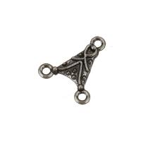 Zinc Alloy Charm Connector, Triangle, antique silver color plated, 1/2 loop Approx 1mm 