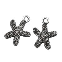 Zinc Alloy Animal Pendants, Starfish, antique silver color plated Approx 2mm 