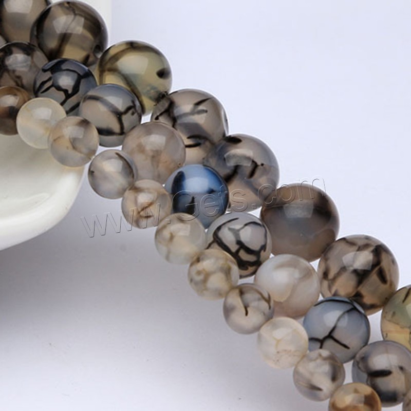 Natürliche Crackle Achat Perlen, Flachen Achat, verschiedene Größen vorhanden, Länge:ca. 15 ZollInch, verkauft von Strang