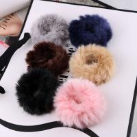 Faux Rabbit Hair Hair Jewelry Elastic, for woman 80mm 