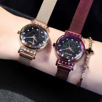 SANDA® Women Jewelry Watch, Nylon, with zinc alloy dial & Glass, Chinese movement, for woman & with rhinestone Approx 8 Inch 