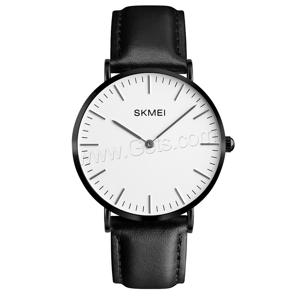 SKmei® Men Jewelry Watch, Cowhide, with zinc alloy dial & Glass, plated, adjustable & different styles for choice, more colors for choice, Sold By PC