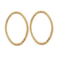 Brass Linking Ring, real gold plated, nickel, lead & cadmium free 