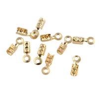 Brass Cord Tips, Shovel, real gold plated, nickel, lead & cadmium free Approx 1mm 