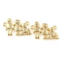 Brass Connector, Cartoon, real gold plated, 1/1 loop, nickel, lead & cadmium free Approx 1.5mm 