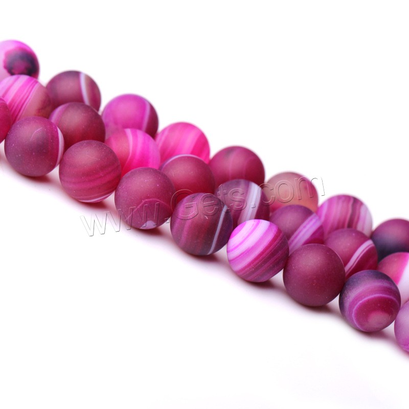 Agate Beads, different size for choice & frosted, nickel, lead & cadmium free, Length:Approx 15 Inch, Sold By Strand