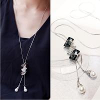 Zinc Alloy Sweater Chain Necklace, with 5cm extender chain, plated & for woman, lead & cadmium free Approx 30 Inch 