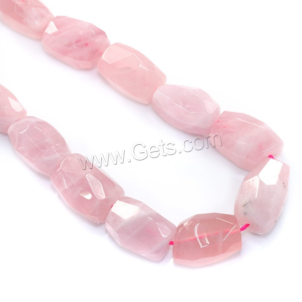 Madagascar Rose Quartz Beads, Nuggets, natural, different size for choice & faceted, Hole:Approx 0.5-1mm, Length:Approx 16 Inch, Sold By Strand