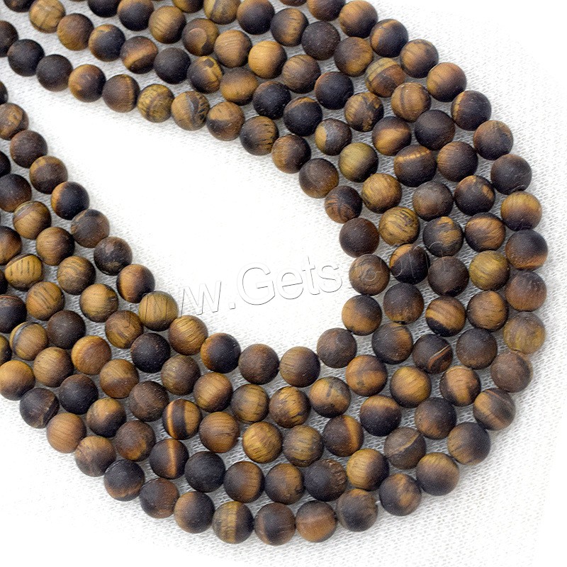 Tiger Eye Beads, Round, different size for choice, Hole:Approx 1mm, Sold By Strand