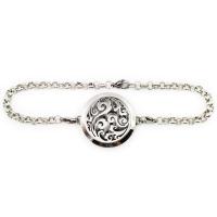 Stainless Steel Chain Bracelets & oval chain & for woman, original color Approx 7.8 Inch 
