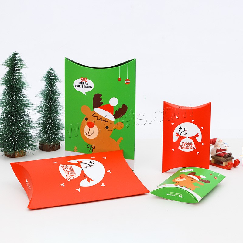 Papier Weihnachts-Geschenkbox, Weihnachts-Design & verschiedene Größen vorhanden & verschiedene Muster für Wahl, verkauft von PC