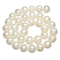 Round Cultured Freshwater Pearl Beads, natural, white, 11-12mm Approx 0.8mm Approx 15 Inch 