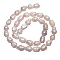Perles nacres baroques de culture d'eau douce , perle d'eau douce cultivée, pepite, naturel, couleurs mélangées, 7-8mm Environ 0.8mm Environ 15.3 pouce, Vendu par brin
