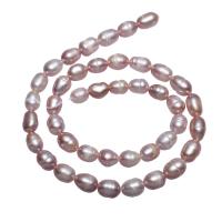 Button Cultured Freshwater Pearl Beads, natural, purple, 6-7mm Approx 0.8mm Approx 14.5 Inch 