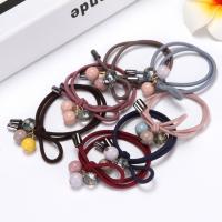 Ponytail Holder, Cloth, with Rubber Band & PC Plastic, for woman 50mm 