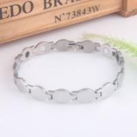 Stainless Steel Bracelet, with Non Magnetic Hematite, hygienical & Unisex, original color, 9mm Approx 8 Inch 