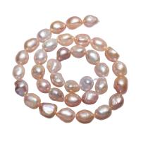 Perlas Patata Freshwater, Perlas cultivadas de agua dulce, natural, color mixto, 9-10mm, agujero:aproximado 0.8mm, longitud:aproximado 15 Inch, Vendido por Sarta