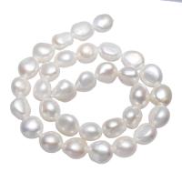 Potato Cultured Freshwater Pearl Beads, natural, white, 12-13mm Approx 0.8mm Approx 15.7 Inch 