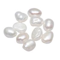 Perlas Patata Freshwater, Perlas cultivadas de agua dulce, natural, Blanco, 5-6mm, agujero:aproximado 0.8mm, Vendido por UD