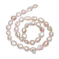Perles nacres baroques de culture d'eau douce , perle d'eau douce cultivée, pepite, naturel, violet, 8-12mm Environ 0.8mm Environ 15 pouce, Vendu par brin