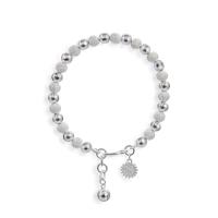 990 Sterling Silver Bracelet, with 0.9inch extender chain, for woman, 5.5mm Approx 7 Inch 