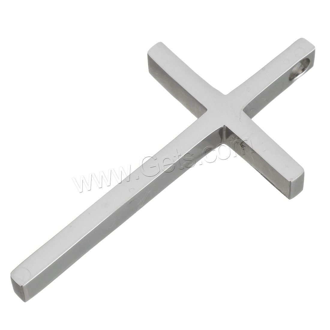 Stainless Steel Cross Pendants, plated, different size for choice, more colors for choice, Hole:Approx 3.5mm, Sold By PC