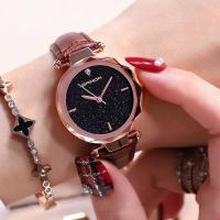 SANDA® Women Jewelry Watch, PU Leather, with zinc alloy dial & Glass, Chinese movement, for woman Approx 8 Inch 