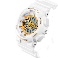 Reloj para mujer SANDA®, silicona, con dial de aleación de cinc & Vidrio, movimiento chino, para hombre, más colores para la opción, 50x10mm, longitud:aproximado 8 Inch, Vendido por UD