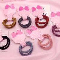 Hair Scrunchies, Cloth, with Rubber Band 40mm, 2/Lot 
