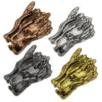 Abalorios Animal de Latón, metal, Dragón, chapado, más colores para la opción, 9x15x11mm, agujero:aproximado 2mm, Vendido por UD
