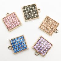 Zinc Alloy Rhinestone Pendants, gold color plated, Korean style & with rhinestone Approx 2-3mm 