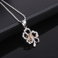 Stainless Steel Flower Pendant, plated, 37mm Approx 3-5mm 