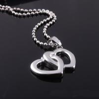 Stainless Steel Heart Pendants, original color Approx 3-5mm 
