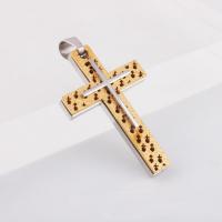 Stainless Steel Cross Pendants, plated Approx 1-3mm 